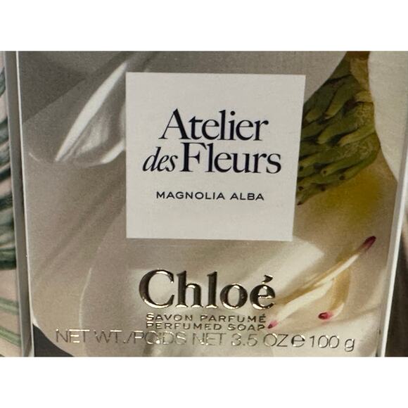 Chloe Atelier des Fleurs Perfumed 3-Piece Bar Soap Gift Set - NEW in BOX - Picture 6 of 8